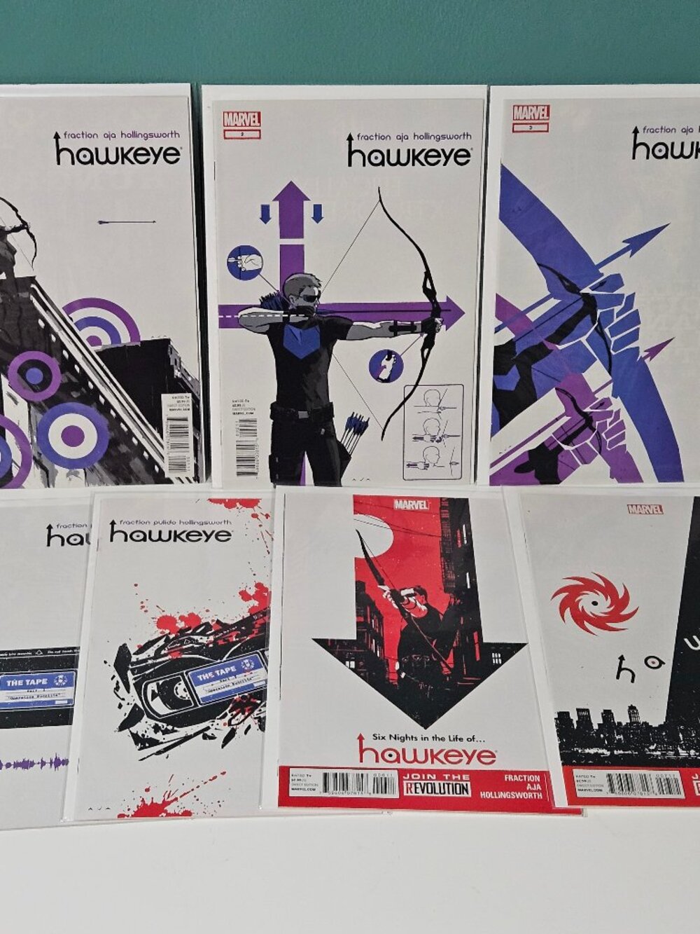 Hawkeye #1-7 Lot of 7 Marvel Comics 2012 Clint Barton Kate Bishop Matt Fraction